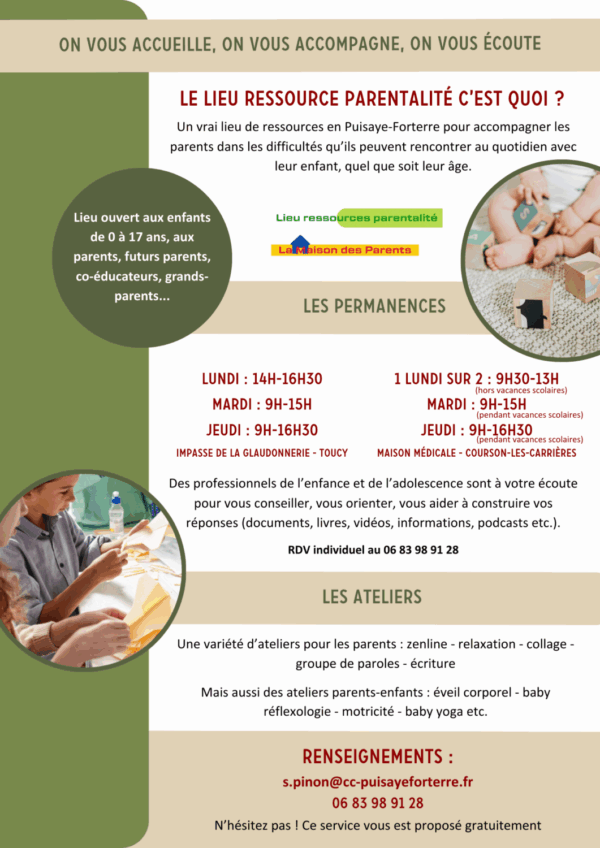 Flyer Lieu Ressource Parentalité VERSO Lieu Ressource Parentalité Puisaye-Forterre